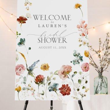 Garden Flowers Watercolor  Welcome Foam Board