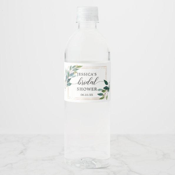 Garden Greens Water Bottle Label