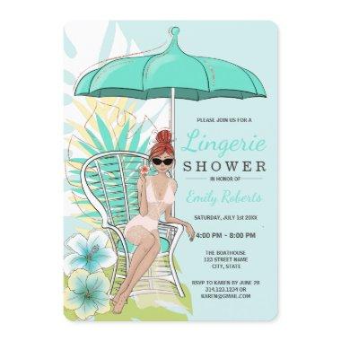 Garden Lingerie Shower Redhead Bride