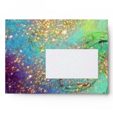 GARDEN OF THE LOST SHADOWS blue green gold yellow Envelope