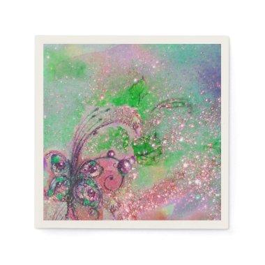 GARDEN OF THE LOST SHADOWS MAGIC BUTTERFLY PLANT PAPER NAPKINS