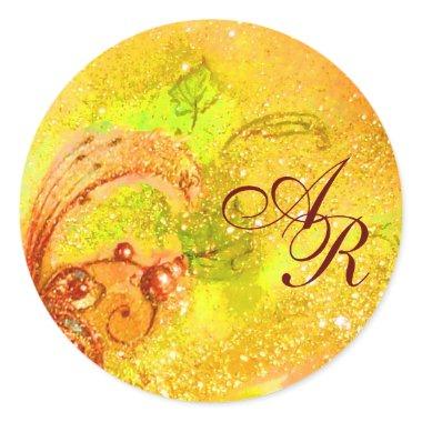 GARDEN OF THE LOST SHADOWS - MONOGRAM CLASSIC ROUND STICKER