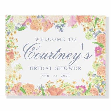 Garden Party Floral  Welcome Foam Board