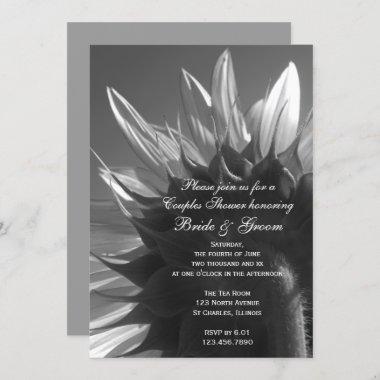 Garden Sunflower Couples Wedding Shower Invitations