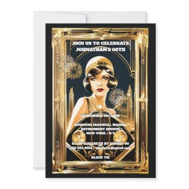 Gatsby flapper girl automobile 1920's party