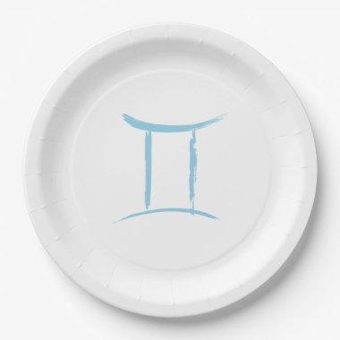 GEMINI Twins May June Zodiac Astrology Birthday Paper Plates