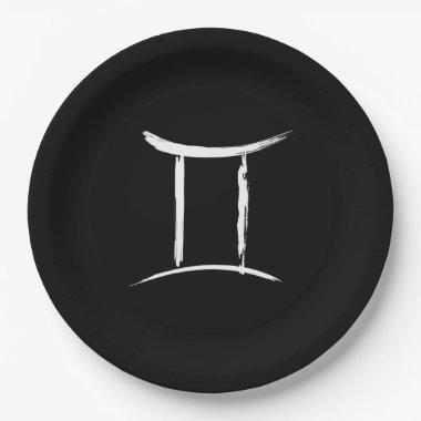 GEMINI Twins May June Zodiac Astrology Birthday Paper Plates