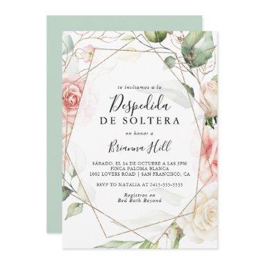 Geometric Gold Green Foliage Spanish