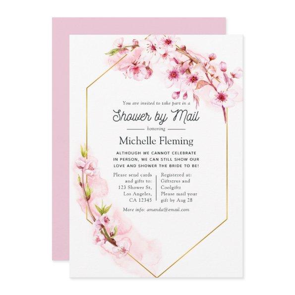 Geometric Pink Floral Spring  by Mail