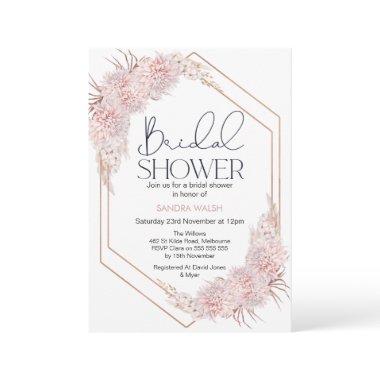 Geometric Rose Gold Boho Floral