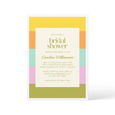 Geometric Stripes Bright Pastels