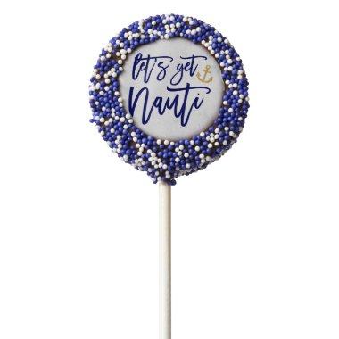 Get Nauti | Nautical Bachelorette Party Chocolate Covered Oreo Pop