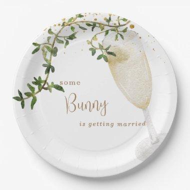 Getting Married Champagne Paper Plates
