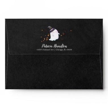 Ghost Little Boo Halloween Baby Shower Envelope