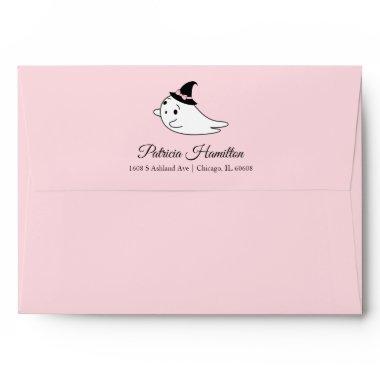 Ghost Little Boo Halloween Baby Shower Envelope