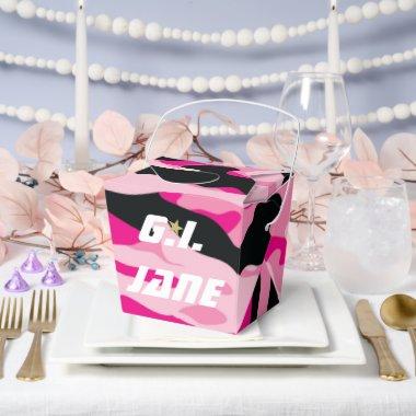 GI JANE Military Camouflage Shower Sprinkle Party Favor Boxes