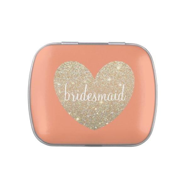 Gift Candy Tin - Heart Fab bridesmaid