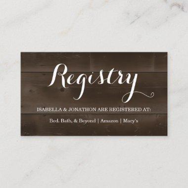 Gift Registry Enclosure Invitations