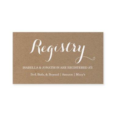 Gift Registry Enclosure