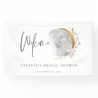 Gilded Moon Wildflower Welcome Party Banner