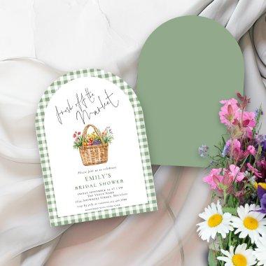Gingham Fresh off Market Script  Arch