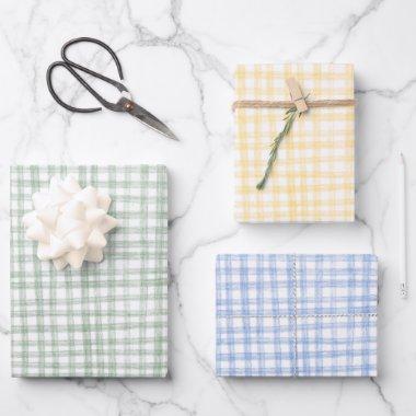 Gingham Handmade Pattern Cute CUSTOM Wrapping Paper Sheets