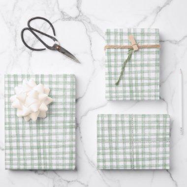 Gingham Handmade Pattern Cute CUSTOM Wrapping Paper Sheets