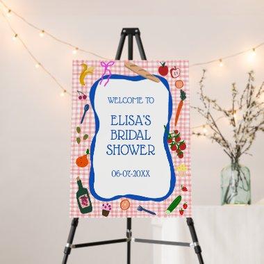 Gingham Picnic Modern Cute CUSTOM  Foam Board