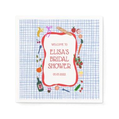 Gingham Picnic Modern Cute CUSTOM  Napkins