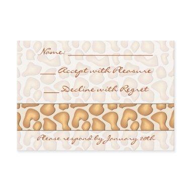 Giraffe Print RSVP