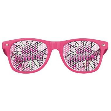 GIRL POWER Pink Fun Modern Retro Sunglasses