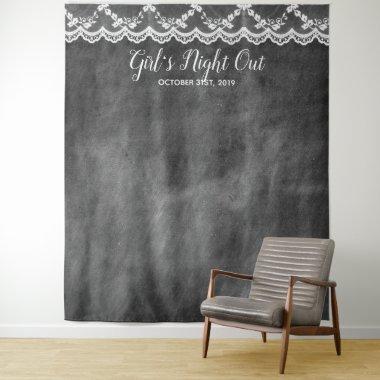 Girl's Night Out Chalkboard Photo Booth Backdrop