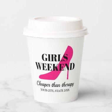 Girls weekend bachelorette bridal shower party cup