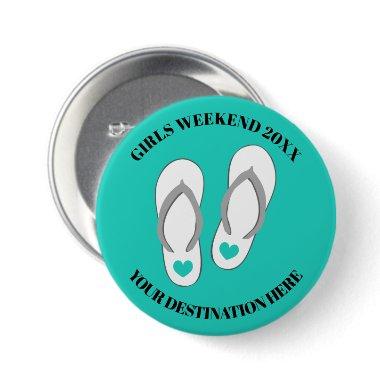 Girls weekend trip getaway cute beach sandals button