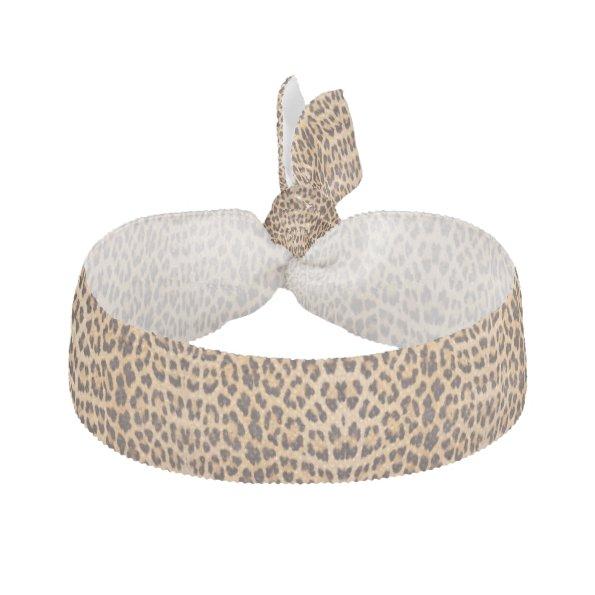 girly chic wild safari fashion leopard print elastic hair tie