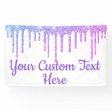 Girly Glitter Birthday Party Photo Booth Fun Prop Banner