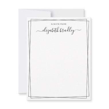 Girly Signature Script a Desk From Note Invitations