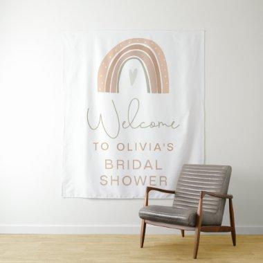 GITA Pastel Rainbow Bridal Shower Welcome Sign Tap Tapestry