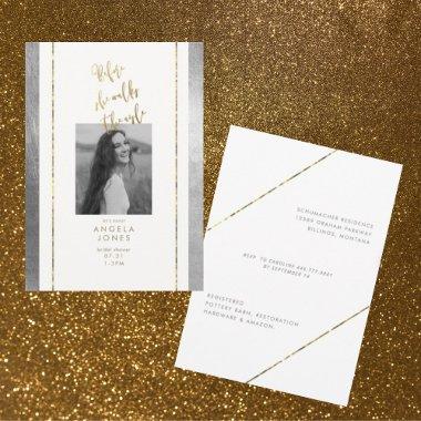 Glam Before She Walks Photo Gold & Silver Bridal