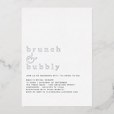 Glam Brunch Bubbly  Real Foil