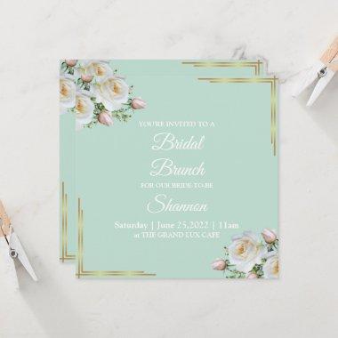 Glam Lux Floral Invitations