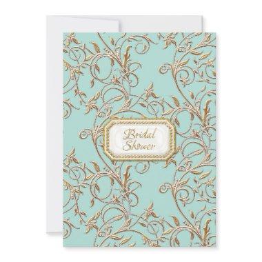 Glam Old Hollywood Regency Aqua