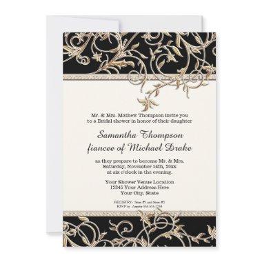 Glam Old Hollywood Regency Black