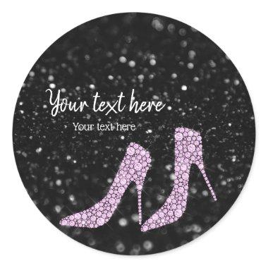 Glam Shoes High Heels for all occasions Classic Round Sticker
