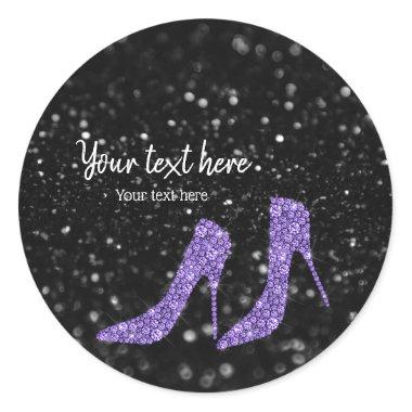 Glam Shoes High Heels for all occasions Classic Round Sticker
