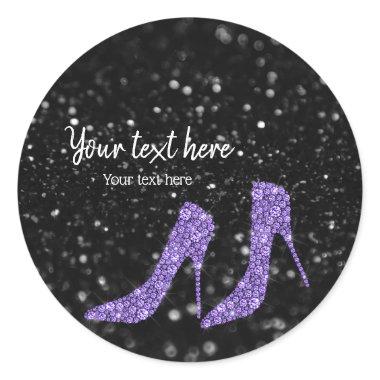 Glam Shoes High Heels for all occasions Classic Round Sticker