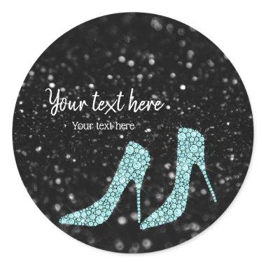 Glam Shoes High Heels for all occasions Classic Round Sticker