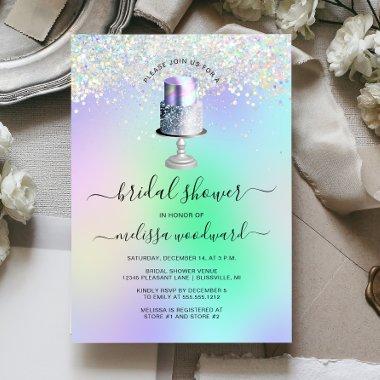 Glam Wedding Cake Holographic