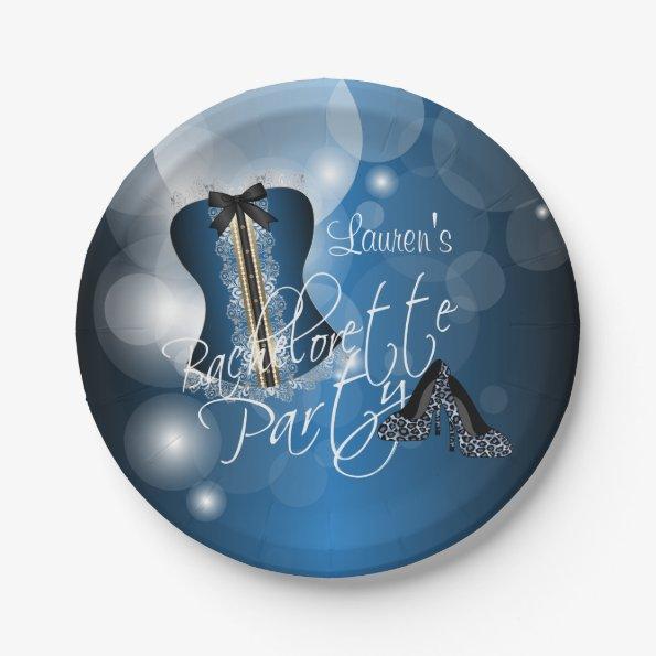Glamorous Lingerie Bachelorette Party | Blue Paper Plates