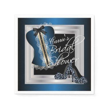 Glamorous Lingerie Bridal Shower | Blue Napkins